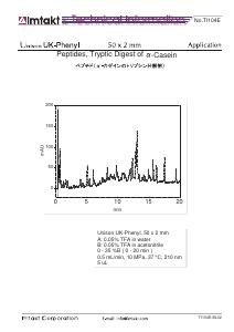 Peptides, Tryptic Digest of α-Casein analysis conditions and chromatogram