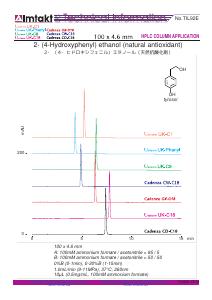 2- (4-Hydroxyphenyl) ethanol (natural antioxidant) analysis conditions and chromatogram